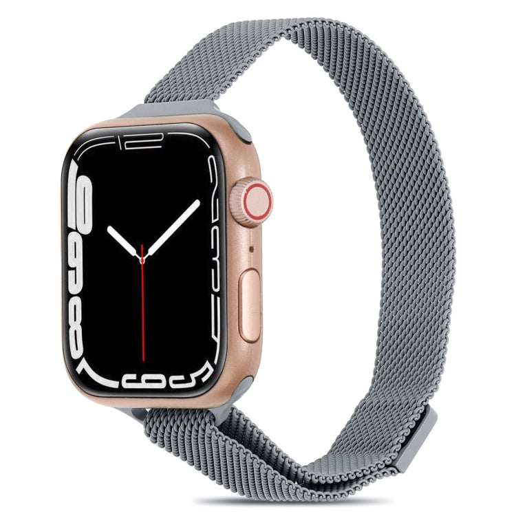 Milanese Small Waist Watchband For Apple Watch Series, 7 41mm / 6&SE&5&4 40mm / 3&2&1 38mm, 7 45mm / 6&SE&5&4 44mm / 3&2&1 42mm