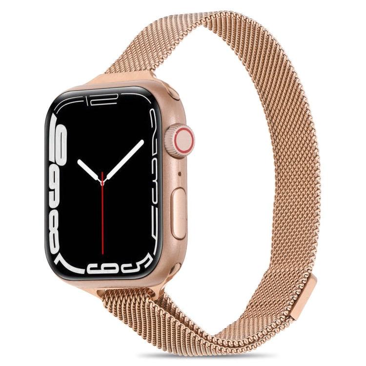 Milanese Small Waist Watchband For Apple Watch Series, 7 41mm / 6&SE&5&4 40mm / 3&2&1 38mm, 7 45mm / 6&SE&5&4 44mm / 3&2&1 42mm
