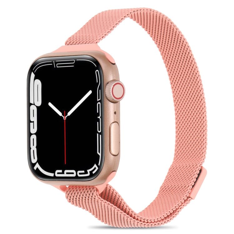 Milanese Small Waist Watchband For Apple Watch Series, 7 41mm / 6&SE&5&4 40mm / 3&2&1 38mm, 7 45mm / 6&SE&5&4 44mm / 3&2&1 42mm
