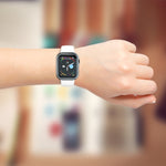 Electroplated PC Hollow Watch Protective Case, For Apple Watch Series 9 / 8 / 7 41mm, For Apple Watch Series 9 / 8 / 7 45mm