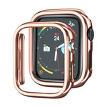 Electroplated PC Hollow Watch Protective Case, For Apple Watch Series 9 / 8 / 7 41mm, For Apple Watch Series 9 / 8 / 7 45mm