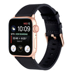 Small Waist Genuine Leather Watchband For Apple Watch Series, 7 41mm / 6&SE&5&4 40mm / 3&2&1 38mm, 7 45mm / 6&SE&5&4 44mm / 3&2&1 42mm
