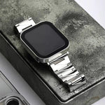 Aluminum Alloy Gear Matte Watchband For Apple Watch Series, 7 41mm / 6&SE&5&4 40mm / 3&2&1 38mm, 7 45mm / 6&SE&5&4 44mm / 3&2&1 42mm