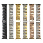 Aluminum Alloy Gear Matte Watchband For Apple Watch Series, 7 41mm / 6&SE&5&4 40mm / 3&2&1 38mm, 7 45mm / 6&SE&5&4 44mm / 3&2&1 42mm