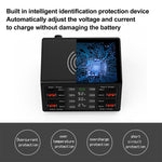 شاحن لاسلكي ذكي بشاشة رقمية 838w 9 في 1 بقوة 100W مع 4 منافذ PD 3.0 USB-C / Type-C + 4 منافذ QC 3.0 USB، قابس الاتحاد الأوروبي، قابس الولايات المتحدة، قابس المملكة المتحدة، قابس أستراليا