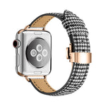 Slimming Butterfly Buckle Watchband For Apple Watch Series, 7 41mm / 6&SE&5&4 40mm / 3&2&1 38mm