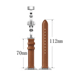 Slimming Butterfly Buckle Watchband For Apple Watch Series, 7 41mm / 6&SE&5&4 40mm / 3&2&1 38mm