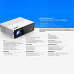 جهاز عرض رقمي عالي الدقة VIVIBRIGHT D5000 بدقة 1920x1080P، 420 ANSI، 6000 لومن، LCD + LED، نسخة أساسية، قابس أمريكي، قابس بريطاني