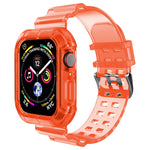 Transparent Watch Band For Apple Watch Series 8&7 45mm / SE 2&6&SE&5&4 44mm / 3&2&1 42mm(Transparent Brown), 7 41mm / 6&SE&5&4 40mm / 3&2&1 38mm, 7 45mm / 6&SE&5&4 44mm / 3&2&1 42mm