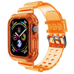 Transparent Watch Band For Apple Watch Series 8&7 45mm / SE 2&6&SE&5&4 44mm / 3&2&1 42mm(Transparent Brown), 7 41mm / 6&SE&5&4 40mm / 3&2&1 38mm, 7 45mm / 6&SE&5&4 44mm / 3&2&1 42mm