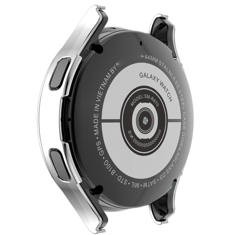 Single Row Diamond Hollowed PC Watch Case, For Samsung Galaxy Watch4 44mm