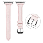Genuine Leather Watch Band For Apple Watch Series, 7 41mm / 6&SE&5&4 40mm / 3&2&1 38mm, 7 45mm / 6&SE&5&4 44mm / 3&2&1 42mm