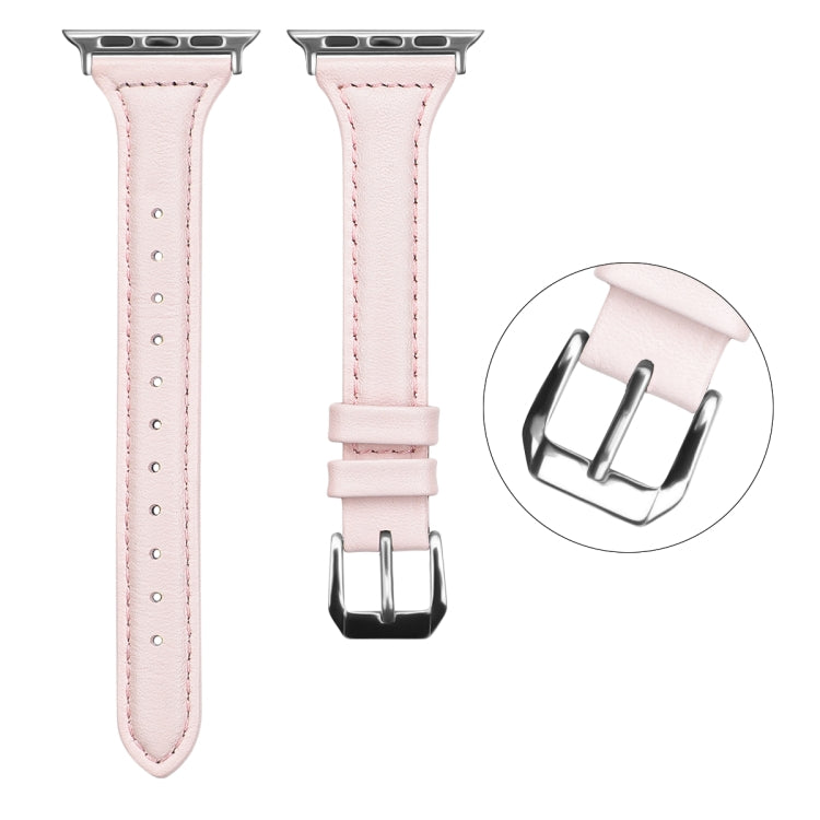 Genuine Leather Watch Band For Apple Watch Series, 7 41mm / 6&SE&5&4 40mm / 3&2&1 38mm, 7 45mm / 6&SE&5&4 44mm / 3&2&1 42mm