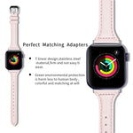 Genuine Leather Watch Band For Apple Watch Series, 7 41mm / 6&SE&5&4 40mm / 3&2&1 38mm, 7 45mm / 6&SE&5&4 44mm / 3&2&1 42mm