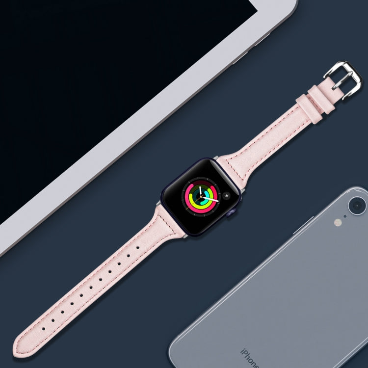 Genuine Leather Watch Band For Apple Watch Series, 7 41mm / 6&SE&5&4 40mm / 3&2&1 38mm, 7 45mm / 6&SE&5&4 44mm / 3&2&1 42mm