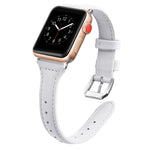 Genuine Leather Watch Band For Apple Watch Series, 7 41mm / 6&SE&5&4 40mm / 3&2&1 38mm, 7 45mm / 6&SE&5&4 44mm / 3&2&1 42mm