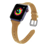 Genuine Leather Watch Band For Apple Watch Series, 7 41mm / 6&SE&5&4 40mm / 3&2&1 38mm, 7 45mm / 6&SE&5&4 44mm / 3&2&1 42mm
