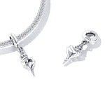 S925 Sterling Silver Silver Conch Pendant DIY Bracelet Necklace Accessories, Conch