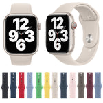 Silicone Watch Band For Apple Watch Series, For Apple Watch 42mm / 41mm / 40mm / 38mm, For Apple Watch 46mm / 49mm / 45mm / 44mm