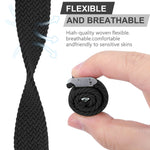 Nylon Braid Watch Band For Apple Watch Series, 7 41mm / 6&SE&5&4 40mm / 3&2&1 38mm