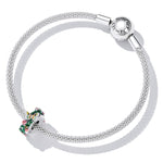 S925 Sterling Silver Butterfly Flower Beads DIY Bracelet Necklace Accessories, Butterfly Flower