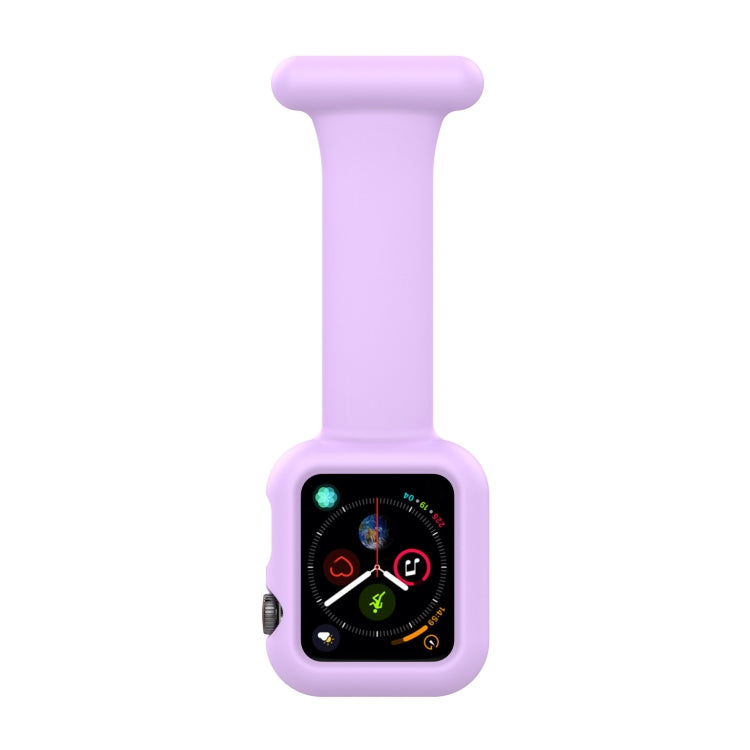 Silicone Nurse Brooch Watch Band Case For Apple Watch Series, 7 41mm / 6&SE&5&4 40mm / 3&2&1 38mm, 7 45mm / 6&SE&5&4 44mm / 3&2&1 42mm