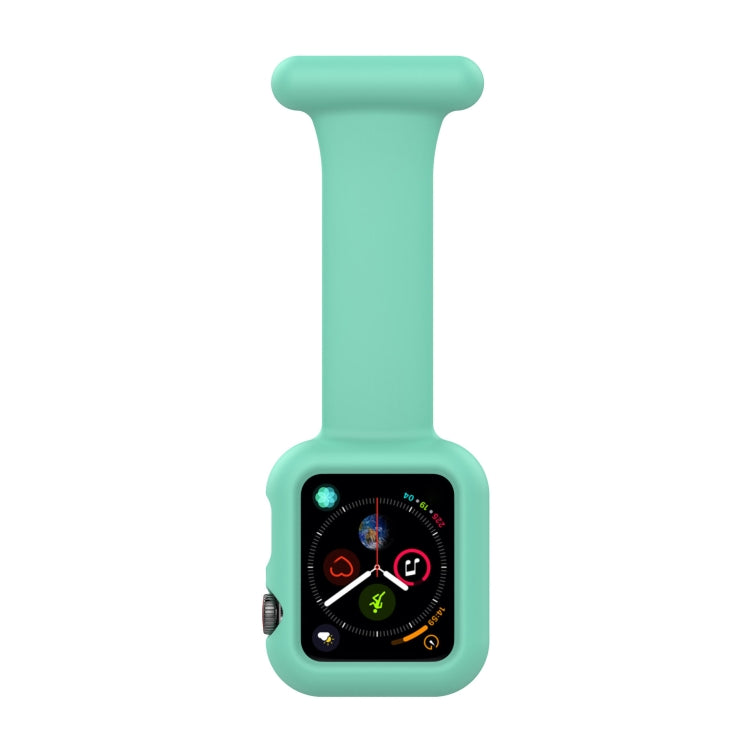 Silicone Nurse Brooch Watch Band Case For Apple Watch Series, 7 41mm / 6&SE&5&4 40mm / 3&2&1 38mm, 7 45mm / 6&SE&5&4 44mm / 3&2&1 42mm