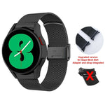 Edelstahl-Armband mit Milanaise-Schließe, für Samsung Galaxy Watch4 40 mm / 44 mm