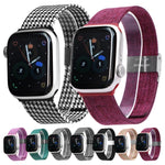 Cloth Watch Band For Apple Watch Series, 7 41mm / 6&SE&5&4 40mm / 3&2&1 38mm, 7 45mm / 6&SE&5&4 44mm / 3&2&1 42mm
