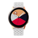 Weave Texture Silicone Watch Band, For Samsung Galaxy Watch4 40/44mm, For Samsung Galaxy Watch4 Classic 42/46mm