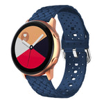 Weave Texture Silicone Watch Band, For Samsung Galaxy Watch4 40/44mm, For Samsung Galaxy Watch4 Classic 42/46mm