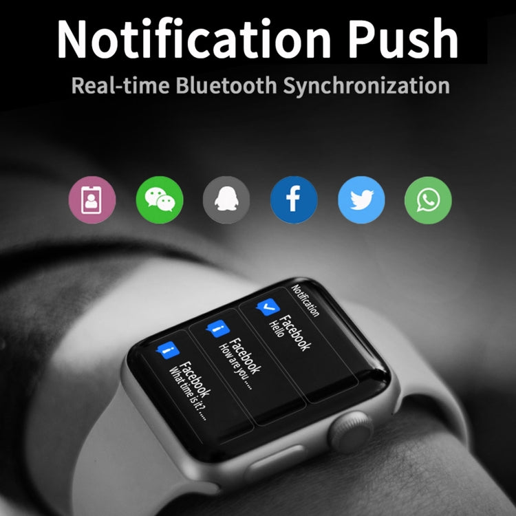 D SEVEN 1.9 inch TFT Screen Smart Watch, Support Bluetooth Dial/Sleep Monitoring