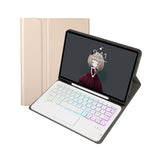 غطاء جلد للتابلت مع فتحة قلم ولوحة لمس ولوحة مفاتيح بلوتوث، جلد طبيعي، لطراز iPad 9.7 2018 و2017 / Pro 9.7 / Air 2، لطراز iPad 10.2 2021 و2020 و2019 / Air 2019 / Pro 10.5، لطراز iPad Air 11 2025 / 2024 / Air 2022 و2020 / Pro 11 2021 و2020 و2018