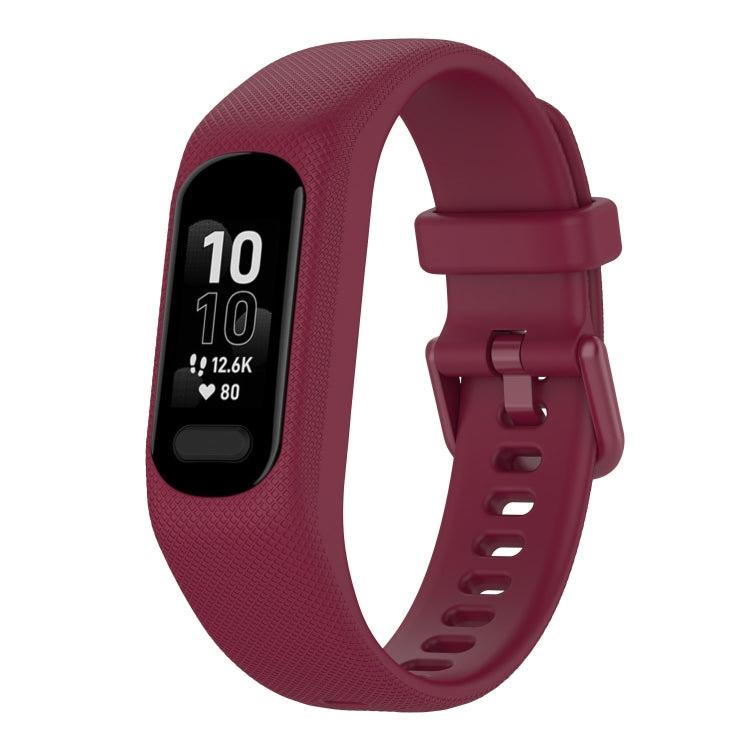Solid Color Silicone Watch Band, For Garmin Smart 5