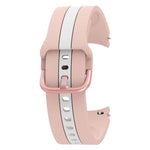 For Samsung Galaxy Watch4 40/44mm / Watch4 Classic 42/46mm Three Vertical Stripes Two-color Silicone Watch Band