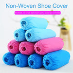 100 PCS 400g Disposable Shoe Covers Indoor Cleaning Floor Thicken Non-Woven Fabric Overshoes, Fabric Overshoes