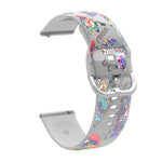 Transparent Printed TPU Silicone Watch Band, For Samsung Galaxy Watch4 20mm, For Huawei Watch GT 3 Pro 22mm