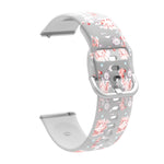 Transparent Printed TPU Silicone Watch Band, For Samsung Galaxy Watch4 20mm, For Huawei Watch GT 3 Pro 22mm