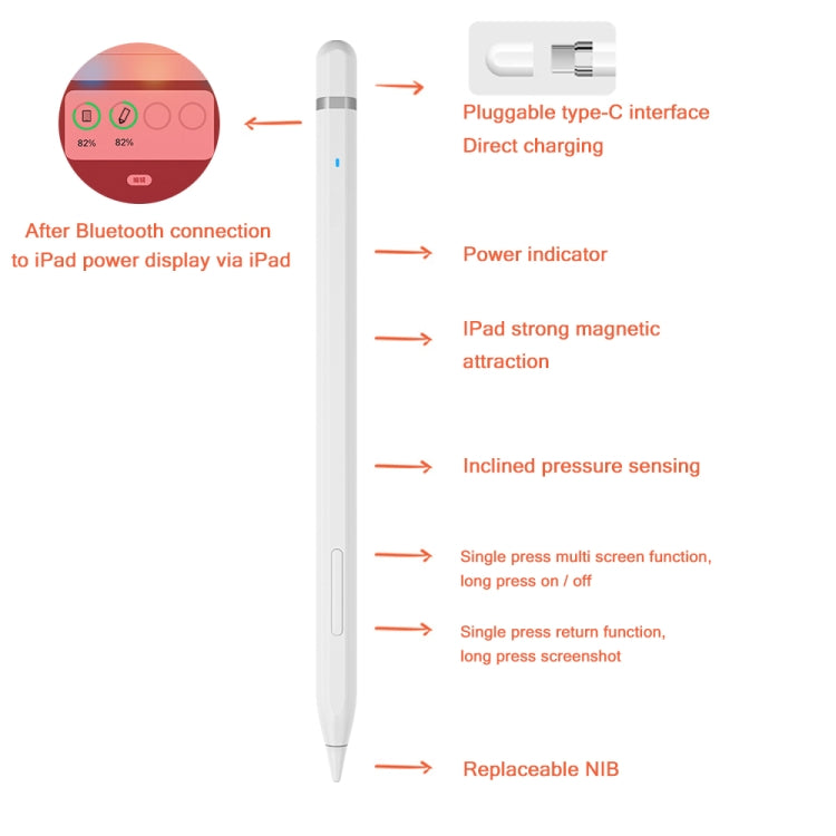 قلم نشط JD50 مع رفض راحة اليد لأجهزة iPad بعد إصدار 2018