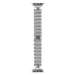 D-shaped Rhombus Metal Watch Band For Apple Watch Series, 7 41mm / 6&SE&5&4 40mm / 3&2&1 38mm, 7 45mm / 6&SE&5&4 44mm / 3&2&1 42mm