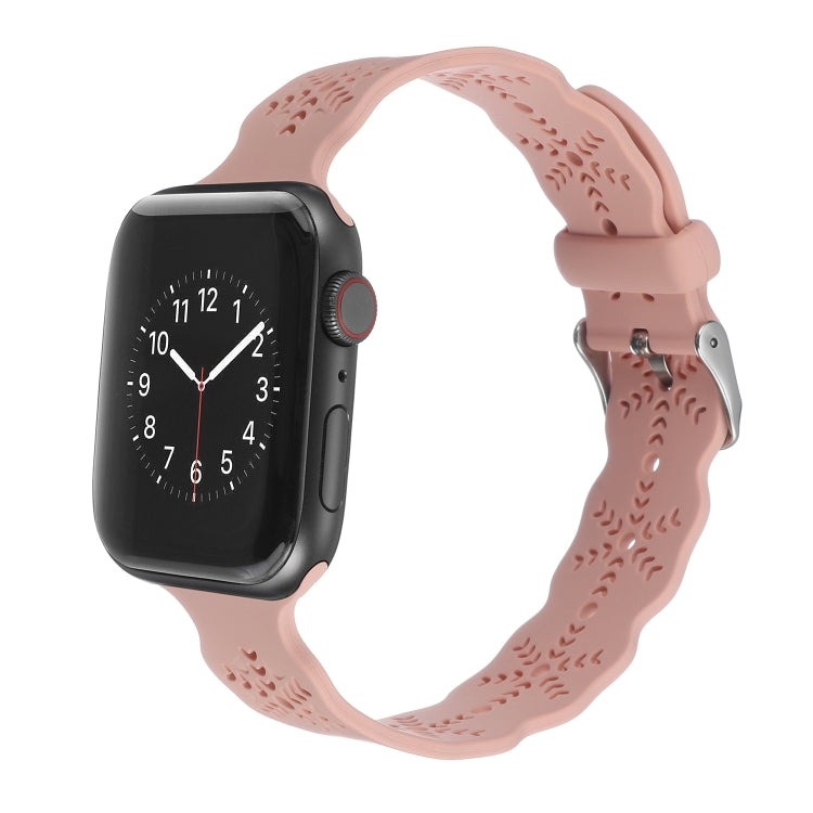 Snowflake Silicone Watch Band For Apple Watch Series, 7 41mm / 6&SE&5&4 40mm / 3&2&1 38mm, 7 45mm / 6&SE&5&4 44mm / 3&2&1 42mm