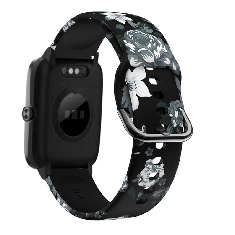 19mm Silicone Printing Watch Band, For ID205 / Willful SW021