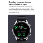 AK32 1.36 inch IPS Touch Screen Smart Watch, Support Bluetooth Calling/Blood Oxygen Monitoring,Style: Steel Watch Band, Steel Watch Band(Black)