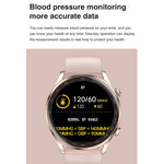 AK32 1.36 inch IPS Touch Screen Smart Watch, Support Bluetooth Calling/Blood Oxygen Monitoring,Style: Steel Watch Band, Steel Watch Band(Black)
