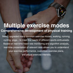 AK32 1.36 inch IPS Touch Screen Smart Watch, Support Bluetooth Calling/Blood Oxygen Monitoring,Style: Steel Watch Band, Steel Watch Band(Black)