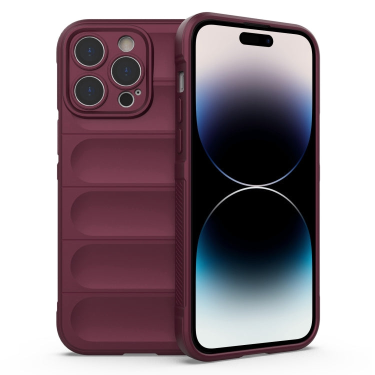 Magic Shield TPU + Flannel Phone Case, For iPhone 14 Pro Max