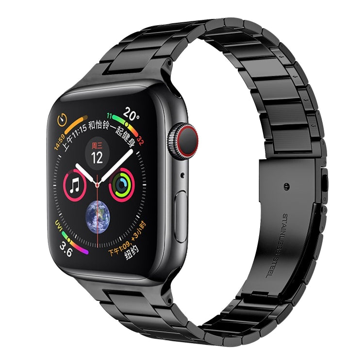سوار ساعة من الفولاذ المقاوم للصدأ بحزام نحيف لسلسلة Apple Watch، 7 مقاس 41مم / 6&SE&5&4 مقاس 40مم / 3&2&1 مقاس 38مم، 7 مقاس 45مم / 6&SE&5&4 مقاس 44مم / 3&2&1 مقاس 42مم