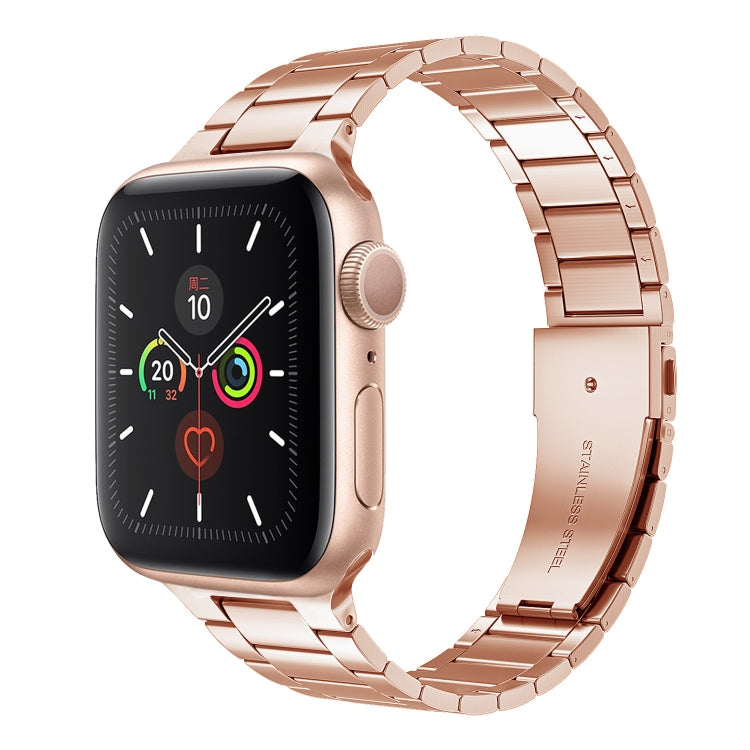 سوار ساعة من الفولاذ المقاوم للصدأ بحزام نحيف لسلسلة Apple Watch، 7 مقاس 41مم / 6&SE&5&4 مقاس 40مم / 3&2&1 مقاس 38مم، 7 مقاس 45مم / 6&SE&5&4 مقاس 44مم / 3&2&1 مقاس 42مم