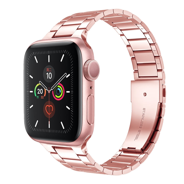 سوار ساعة من الفولاذ المقاوم للصدأ بحزام نحيف لسلسلة Apple Watch، 7 مقاس 41مم / 6&SE&5&4 مقاس 40مم / 3&2&1 مقاس 38مم، 7 مقاس 45مم / 6&SE&5&4 مقاس 44مم / 3&2&1 مقاس 42مم