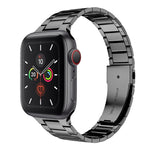 سوار ساعة من الفولاذ المقاوم للصدأ بحزام نحيف لسلسلة Apple Watch، 7 مقاس 41مم / 6&SE&5&4 مقاس 40مم / 3&2&1 مقاس 38مم، 7 مقاس 45مم / 6&SE&5&4 مقاس 44مم / 3&2&1 مقاس 42مم
